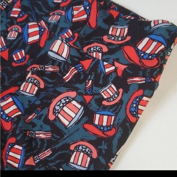 LULAROE AMERICANA AMERICAN USA TRUMP BIDEN ELECTION DAY red white blue LEGGINGS - Picture 6 of 9